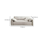 Stylish light gray loveseat