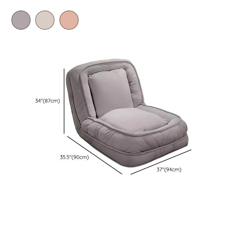 Comfortable lounge chair with cushion back