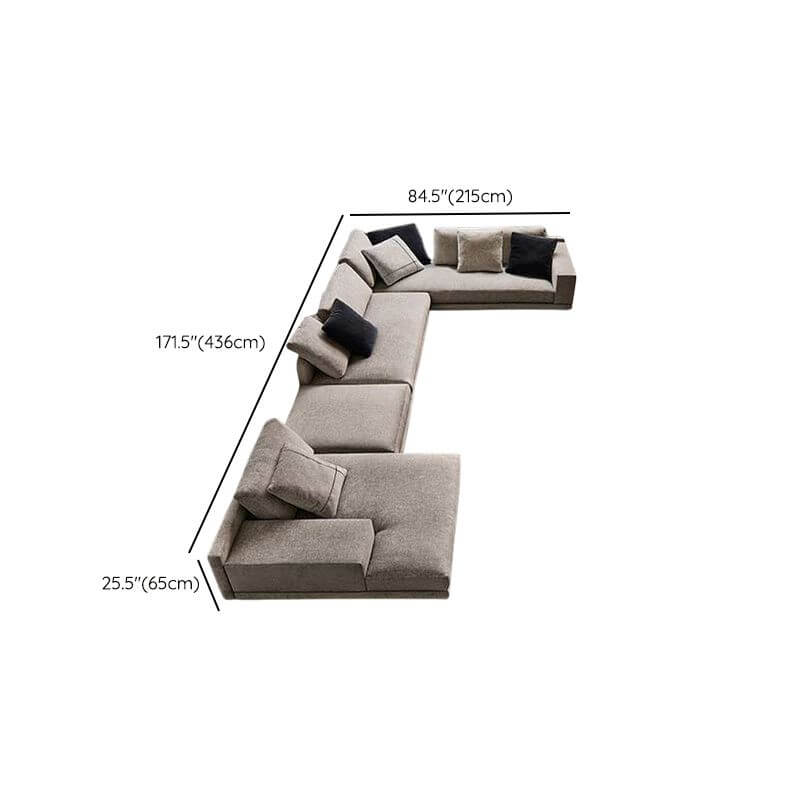 Left orientation sectional sofa design