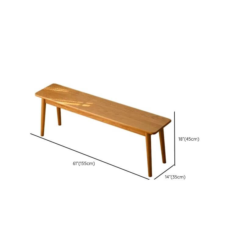 Stylish dining bench in a bright interior