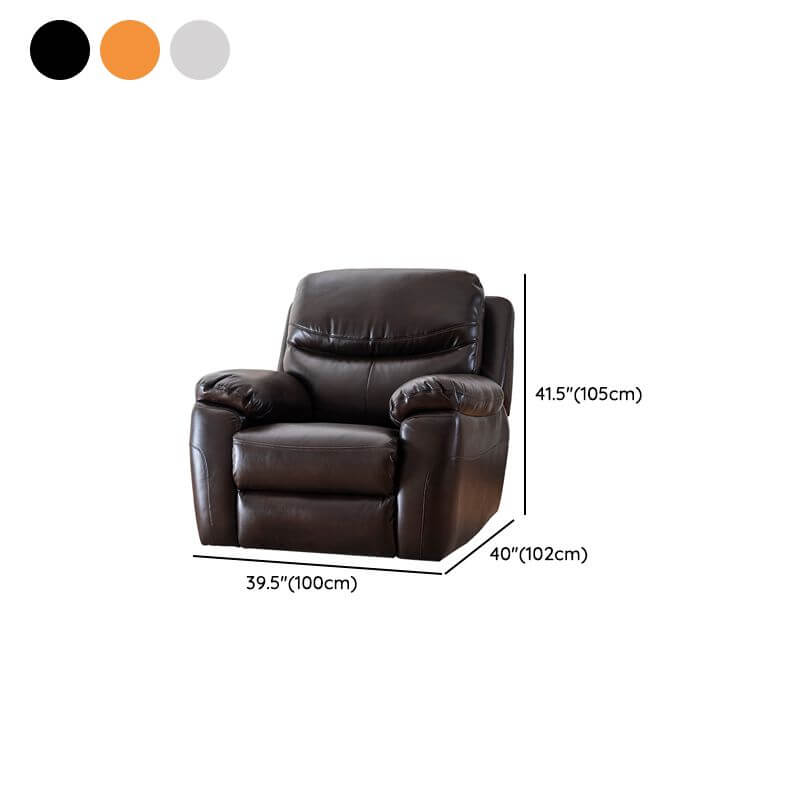 dark brown ergonomic recliner