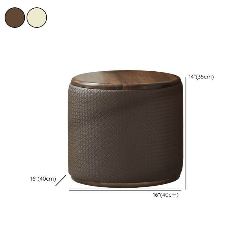 Comfortable upholstered seat of vanity stool