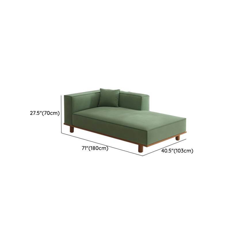 Right-arm orientation chaise for living room