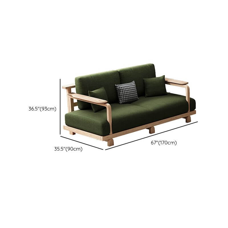 Modern living room with stylish sofa