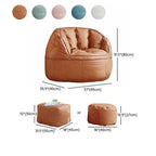 water resistant faux leather bean bag chair in living room