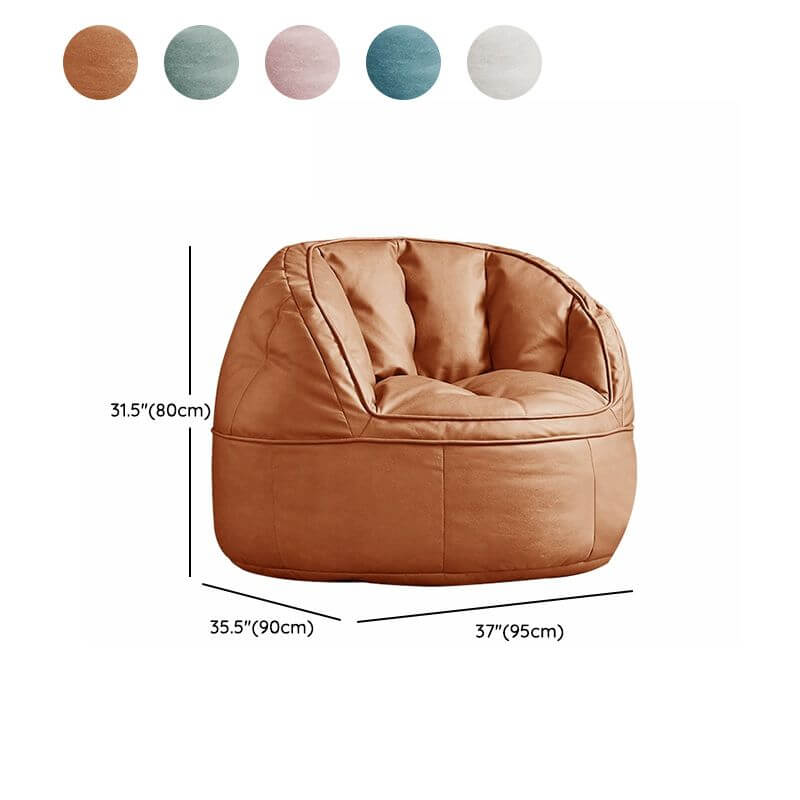 water resistant faux leather bean bag chair with polystyrene filling