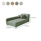 Oversized modern sleeper chair with flared arm