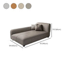 Anti cat scratch leather chaise lounge in brown