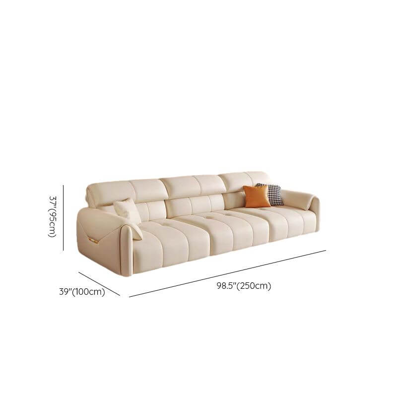 Neutral color scheme sofa