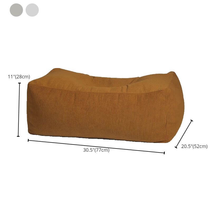 Bean bag chair set with ottoman