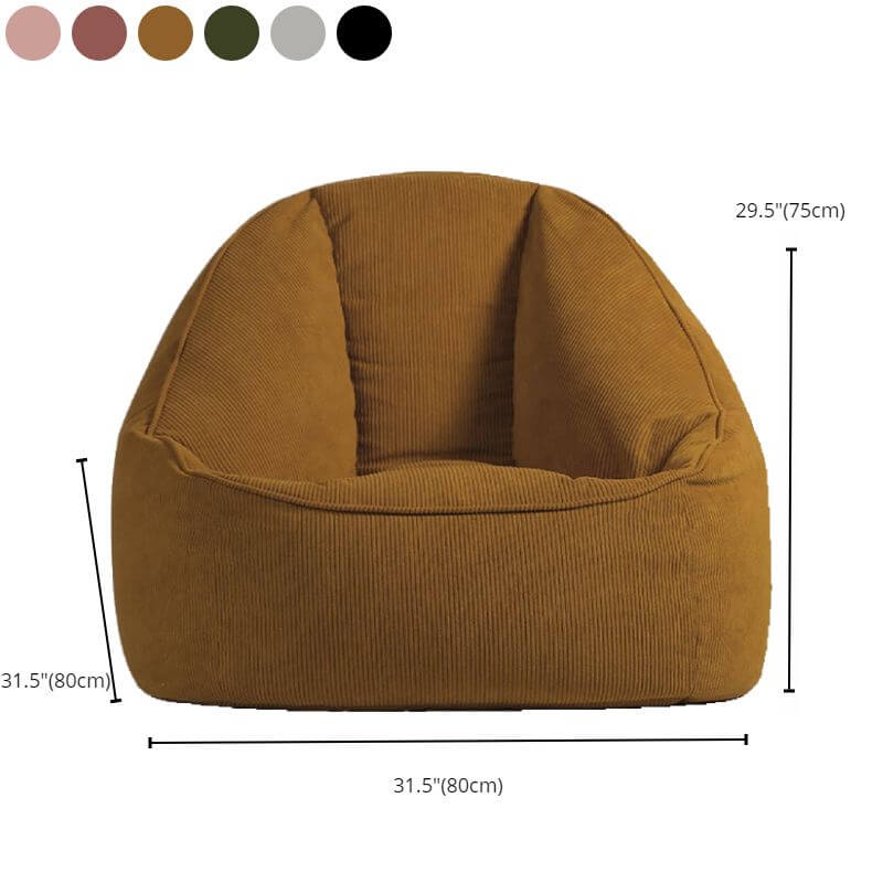 Bean bag chair in sepia color