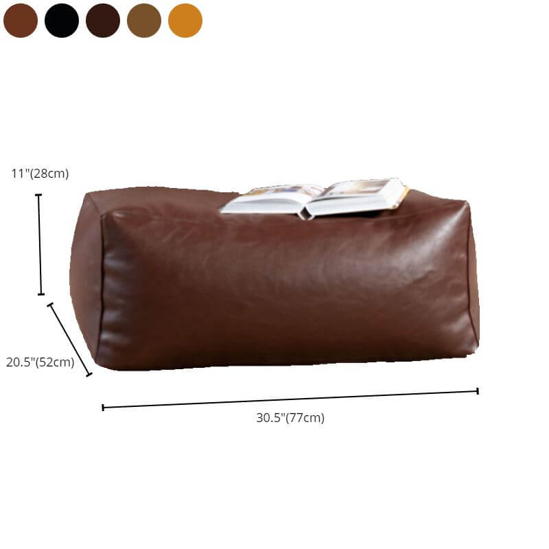 Living room with stylish bean bag chair