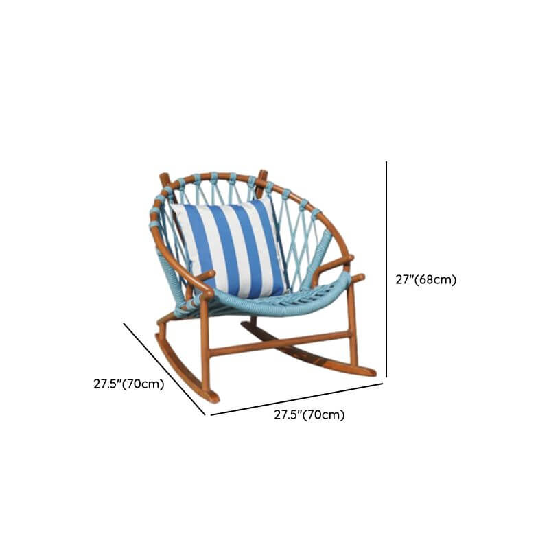 Wood Grain Natural Wood Nursery Recliner front view