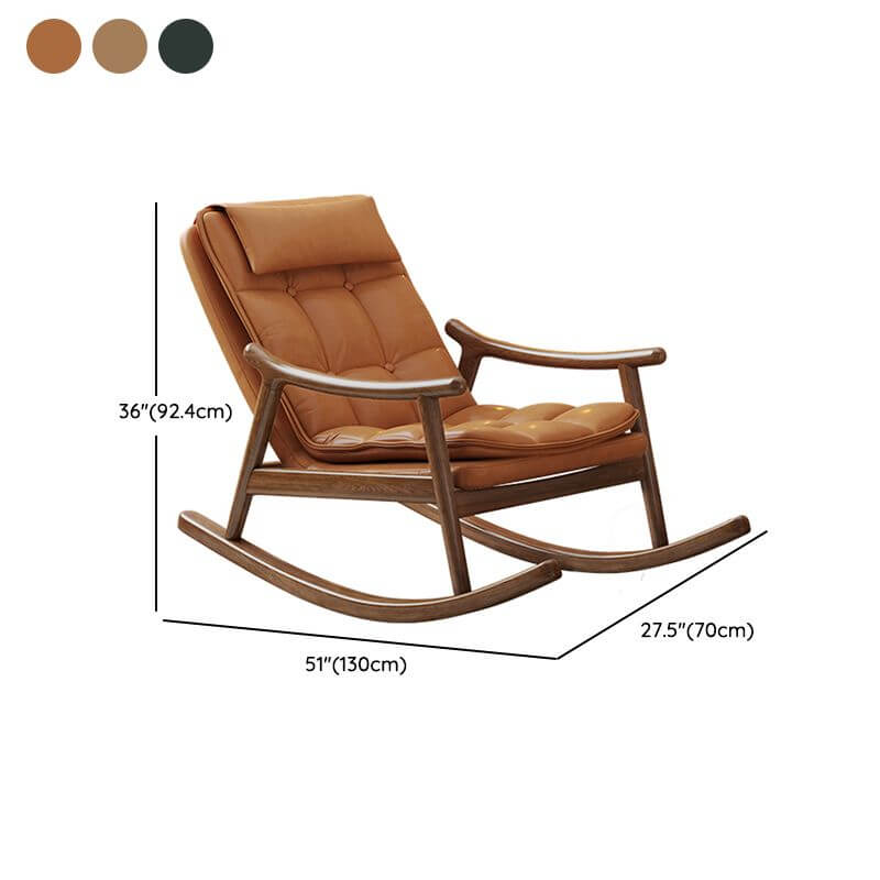 Comfortable rocking chair enhancing room decor