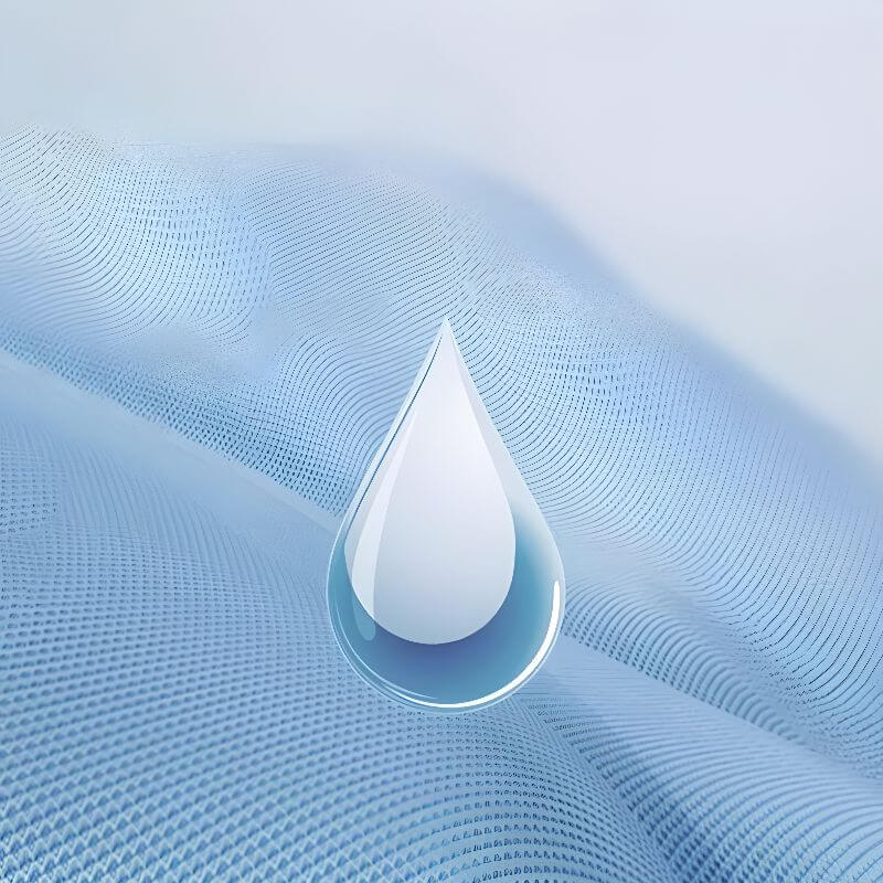 Sky Blue Upholstered Desk Chair with Adjustable Headrest and Arms