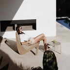 Sleek Outdoor Lounge Chair with Durable Aluminum and Wicker