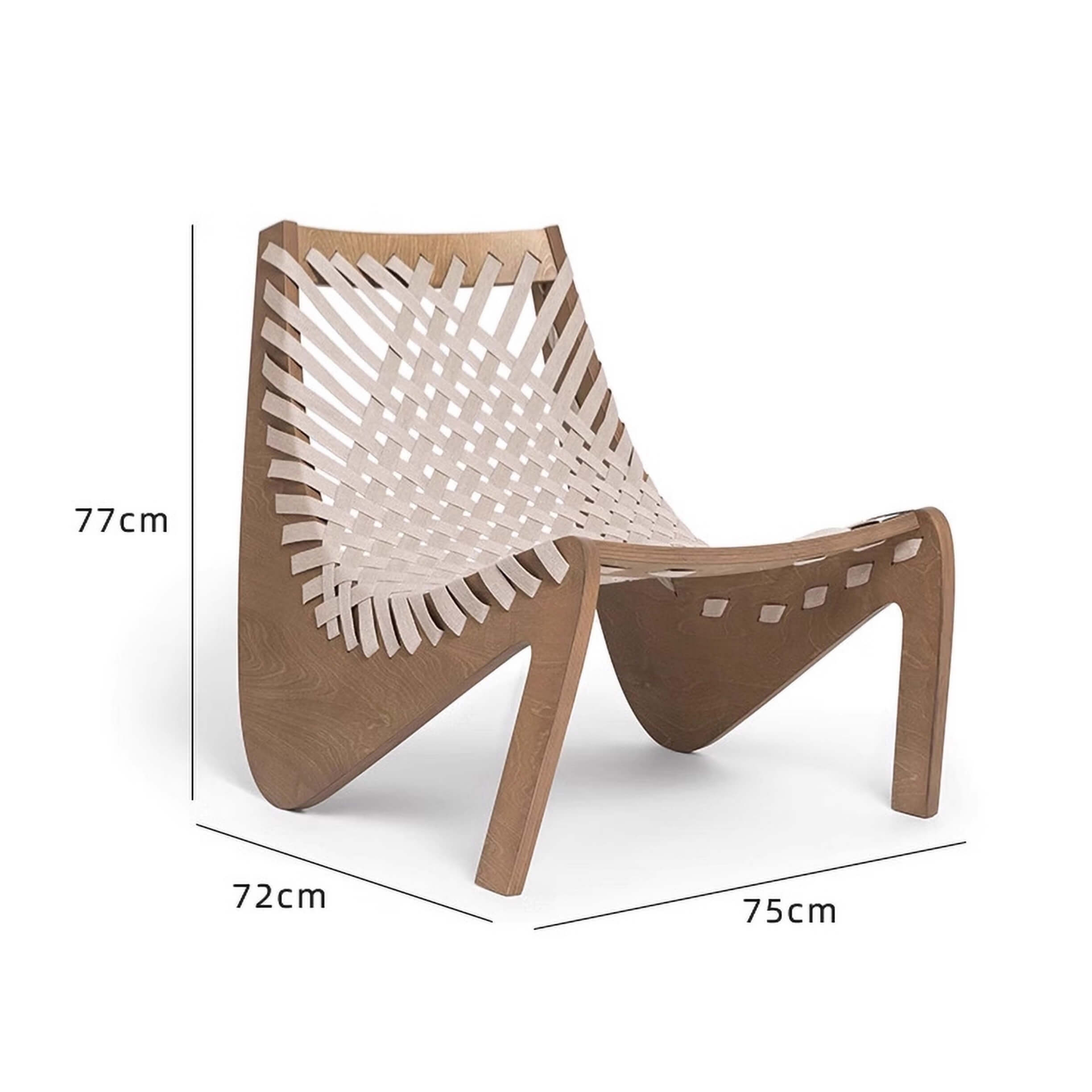 Sleek Outdoor Lounge Chair with Durable Aluminum and Wicker Dimensions