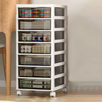 Slim Acrylic Drawer Filing Cabinet With Smoky Clear Fronts