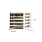 Slim Acrylic Drawer Filing Cabinet With Smoky Clear Fronts Dimensions