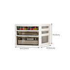 Slim Acrylic Drawer Filing Cabinet With Smoky Clear Fronts Dimensions