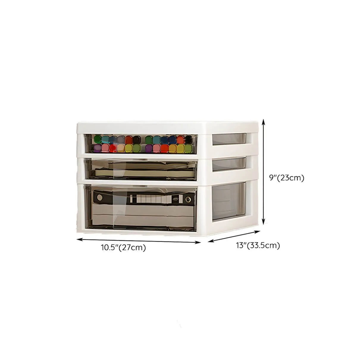 Slim Acrylic Drawer Filing Cabinet With Smoky Clear Fronts Dimensions