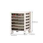 Slim Acrylic Drawer Filing Cabinet With Smoky Clear Fronts Dimensions