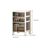 Slim Acrylic Drawer Filing Cabinet With Smoky Clear Fronts Dimensions