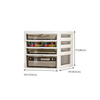 Slim Acrylic Drawer Filing Cabinet With Smoky Clear Fronts Dimensions