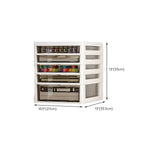 Slim Acrylic Drawer Filing Cabinet With Smoky Clear Fronts Dimensions