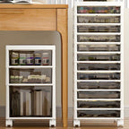 Slim Acrylic Drawer Filing Cabinet With Smoky Clear Fronts Main Product Image