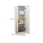 Slim Japandi Wood Armoire Cabinet With Shelves for Small Spaces Dimensions