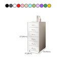Slim Metal Filing Cabinet With Work Surface and Vertical Storage Dimensions