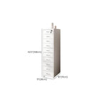Slim Metal Filing Cabinet With Work Surface and Vertical Storage Dimensions