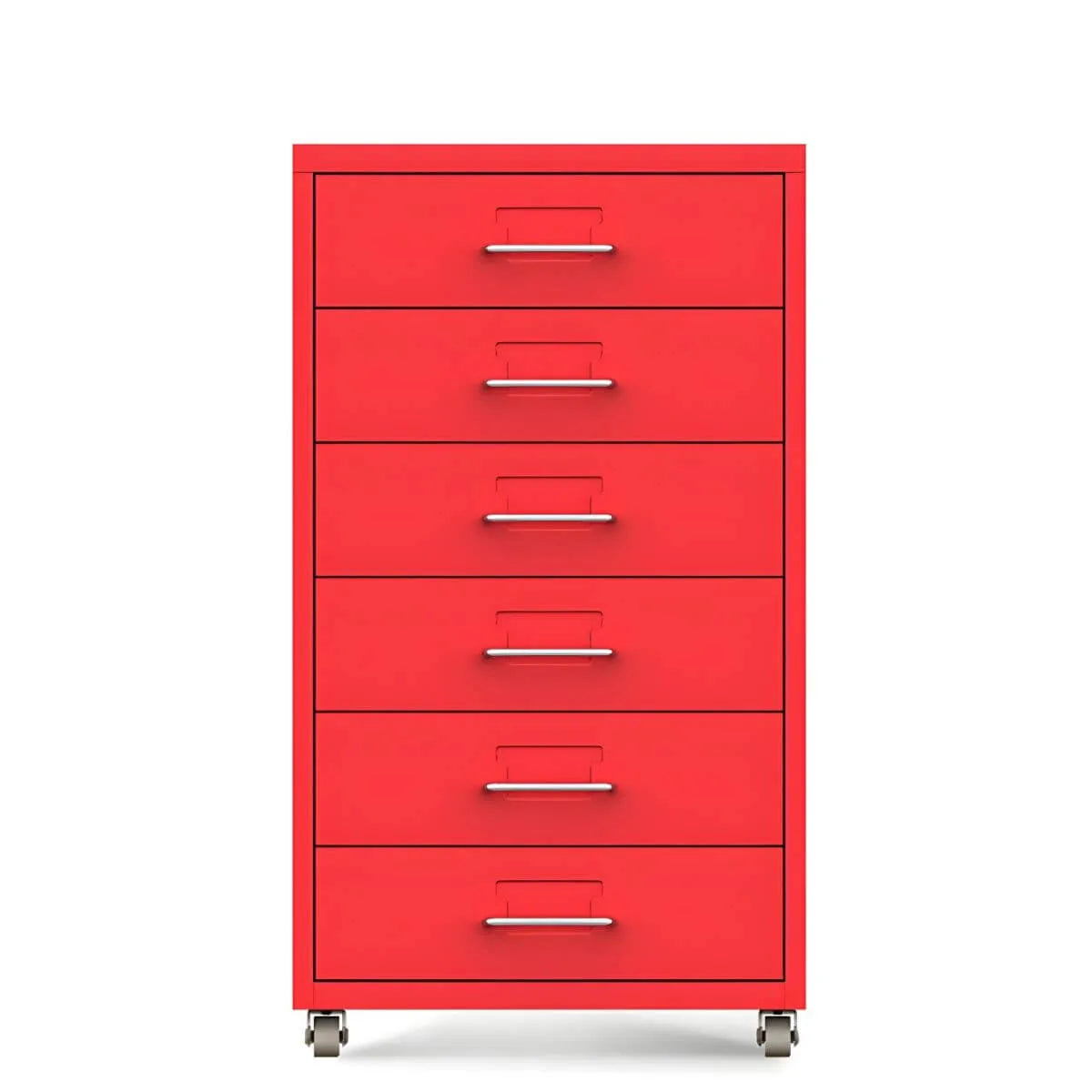 Slim Metal Storage Filing Cabinet Series With Casters And Drawers