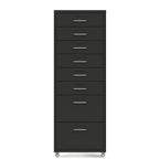 Slim Metal Storage Filing Cabinet Series With Casters And Drawers