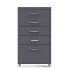 Slim Metal Storage Filing Cabinet Series With Casters And Drawers