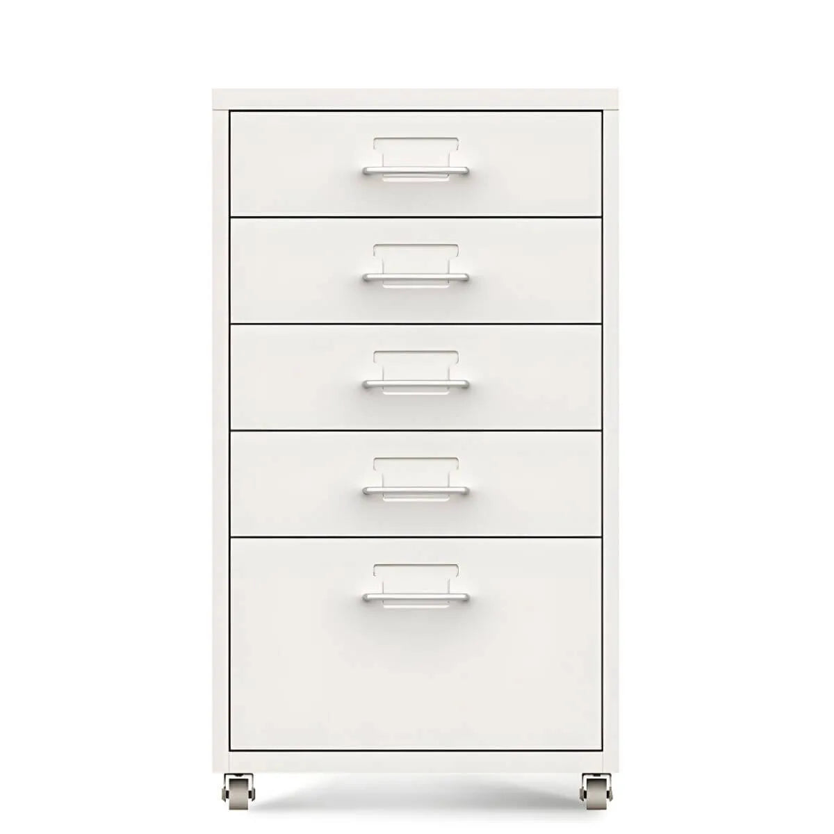 Slim Metal Storage Filing Cabinet Series With Casters And Drawers