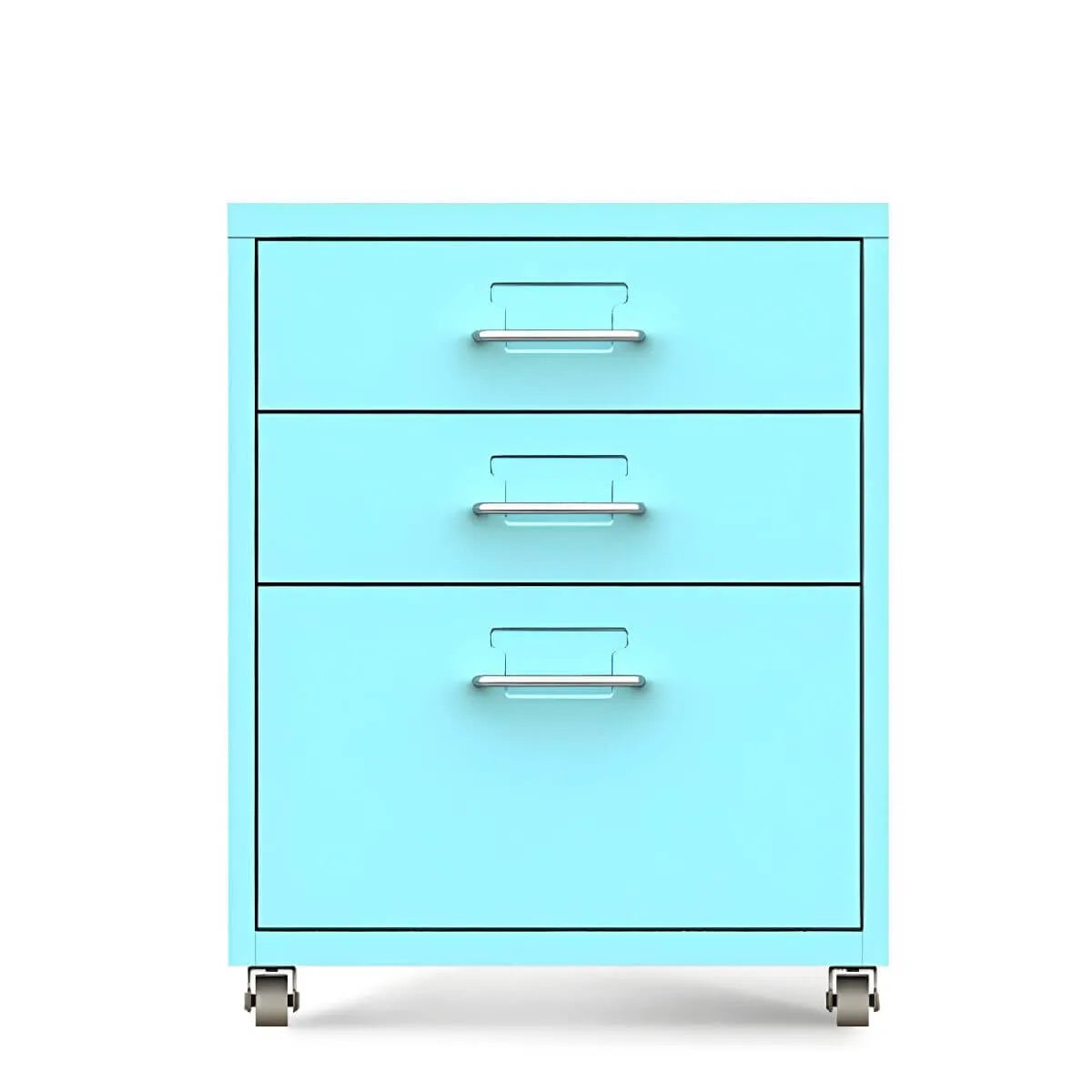 Slim Metal Storage Filing Cabinet Series With Casters And Drawers