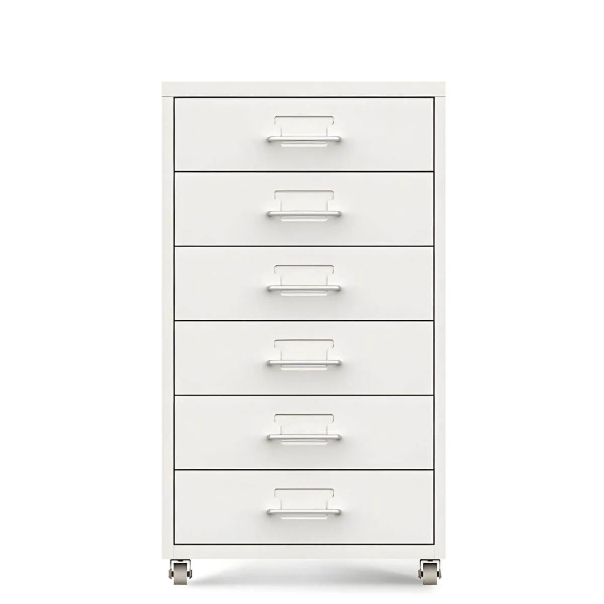 Slim Metal Storage Filing Cabinet Series With Casters And Drawers