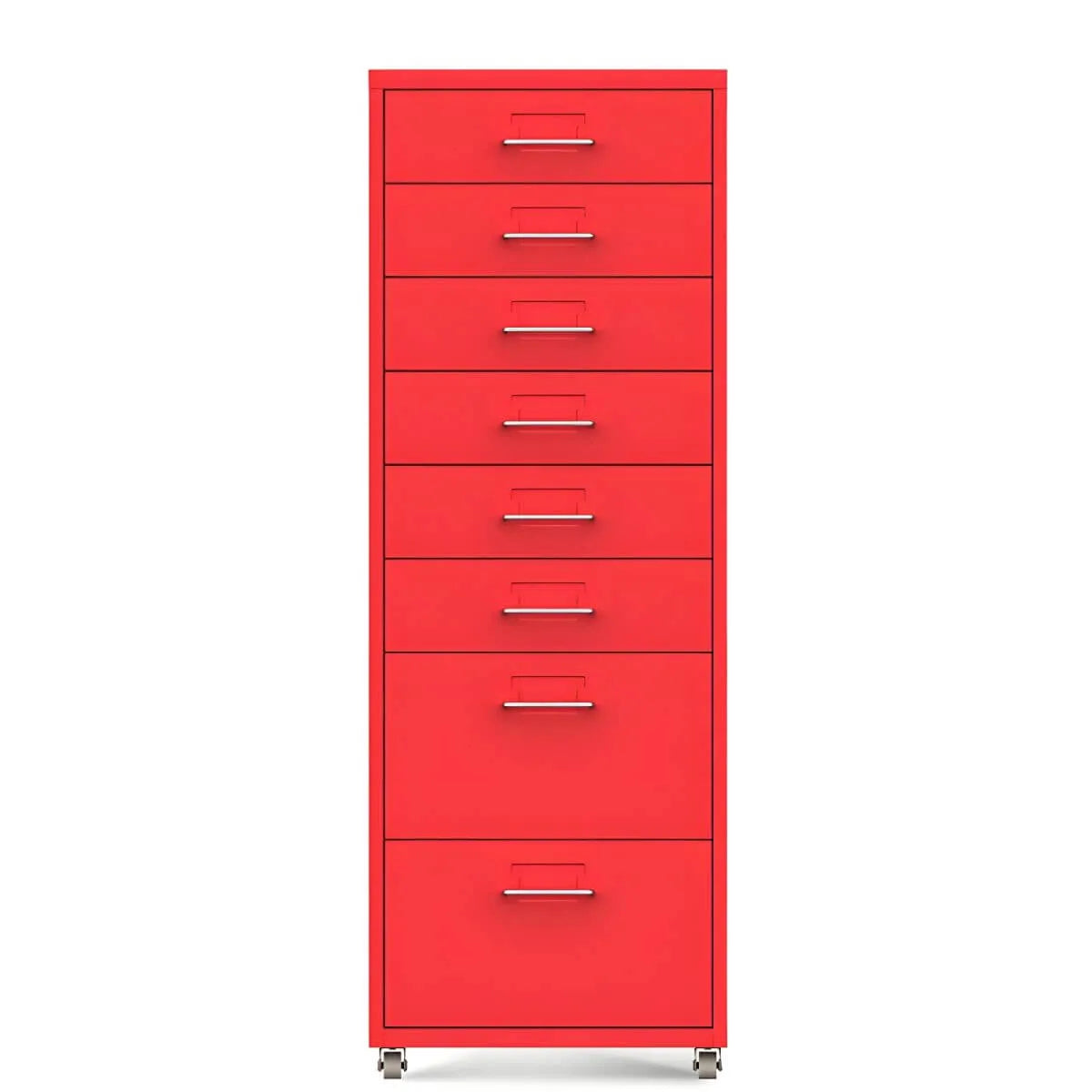 Slim Metal Storage Filing Cabinet Series With Casters And Drawers