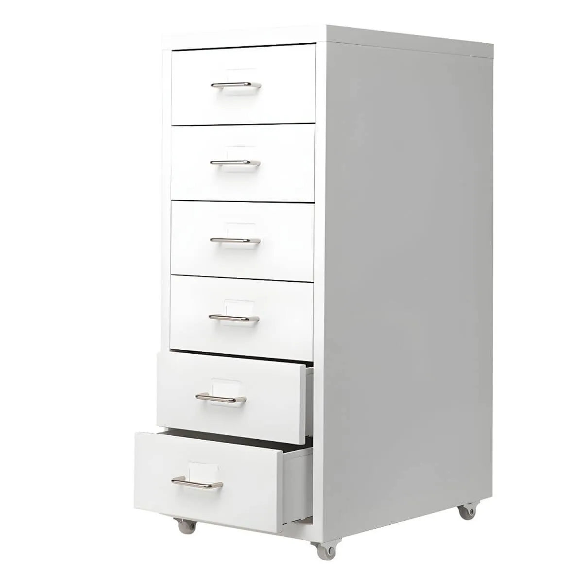 Slim Metal Storage Filing Cabinet Series With Casters And Drawers
