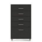 Slim Metal Storage Filing Cabinet Series With Casters And Drawers