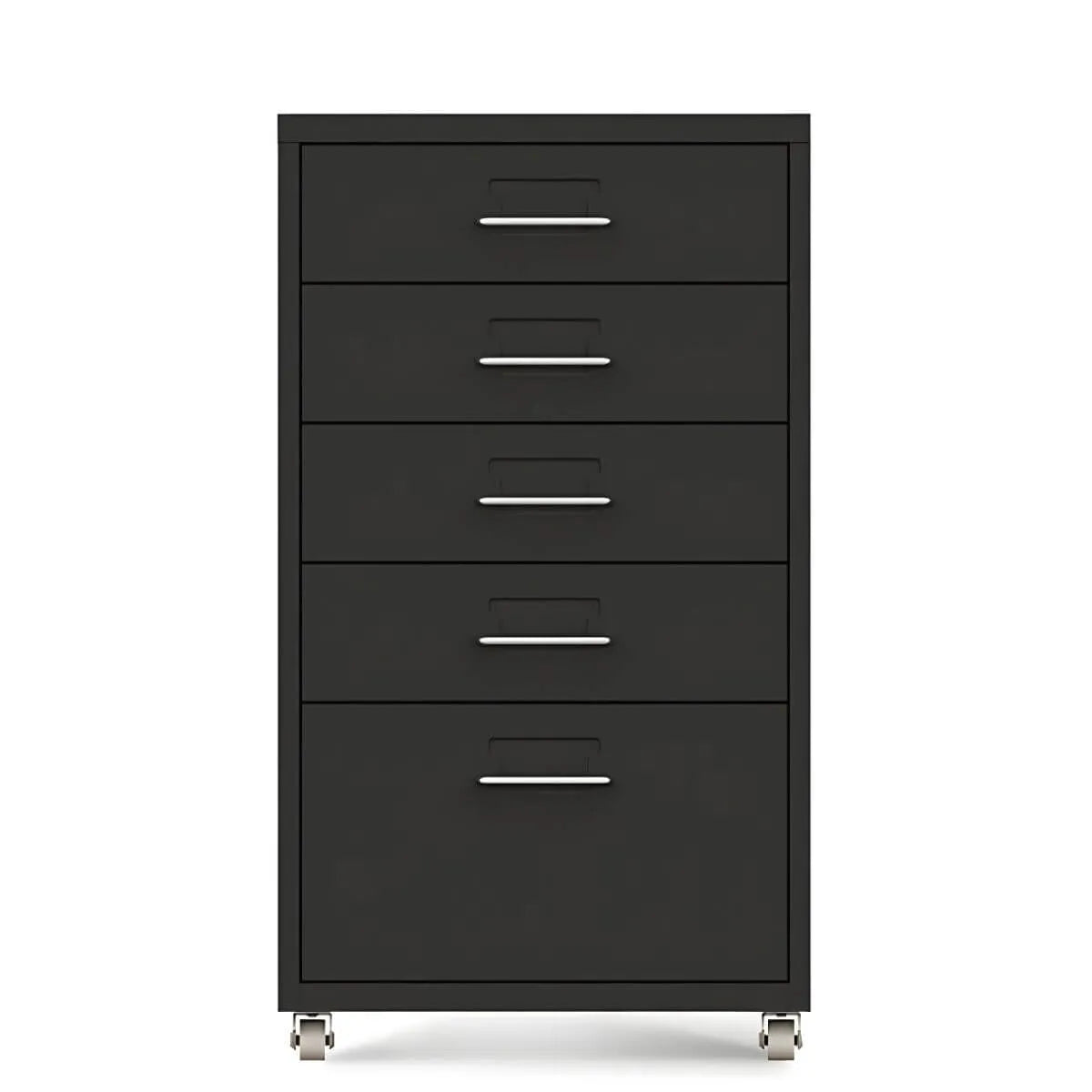 Slim Metal Storage Filing Cabinet Series With Casters And Drawers