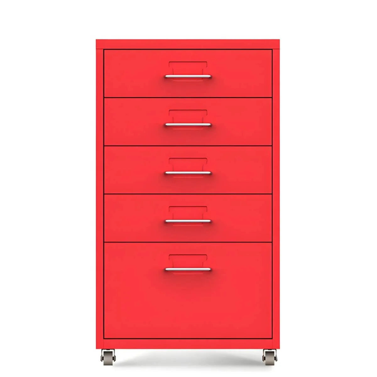 Slim Metal Storage Filing Cabinet Series With Casters And Drawers