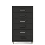 Slim Metal Storage Filing Cabinet Series With Casters And Drawers