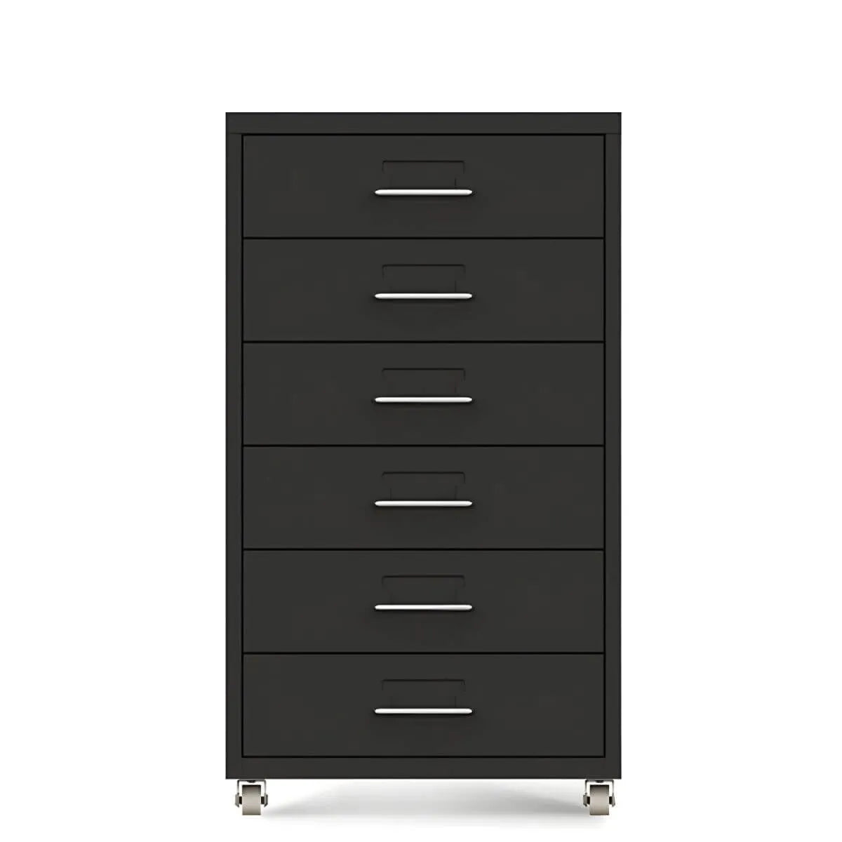Slim Metal Storage Filing Cabinet Series With Casters And Drawers