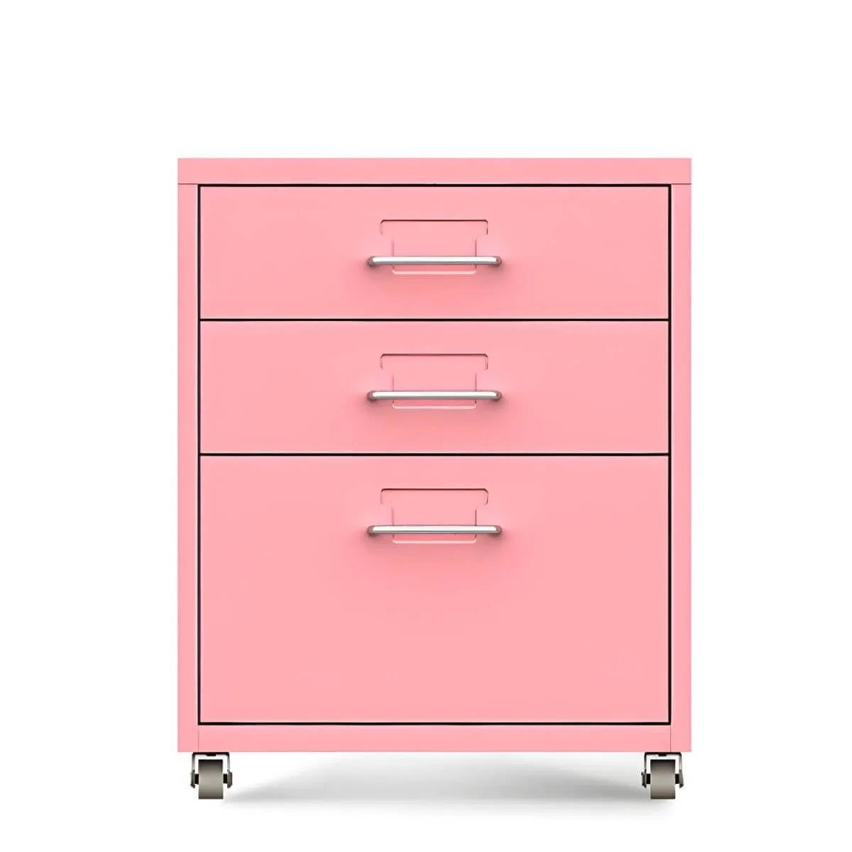 Slim Metal Storage Filing Cabinet Series With Casters And Drawers