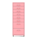 Slim Metal Storage Filing Cabinet Series With Casters And Drawers