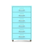 Slim Metal Storage Filing Cabinet Series With Casters And Drawers