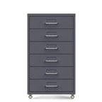 Slim Metal Storage Filing Cabinet Series With Casters And Drawers